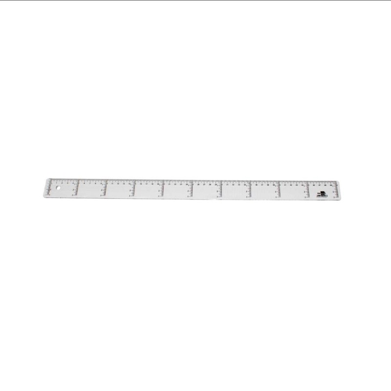 REGUA LIDERPAPEL PLASTICA CRISTAL 50CM (1/20)