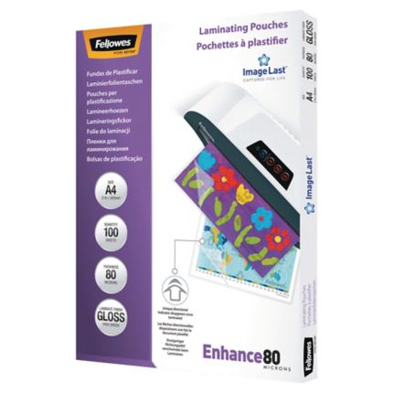 FELLOWES BOLSAS PLASTIFIC. 80MIC A4/100