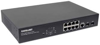 SWITCH 8 INTELLINET ETHERNET POE WEB 2XSFP PORTAS