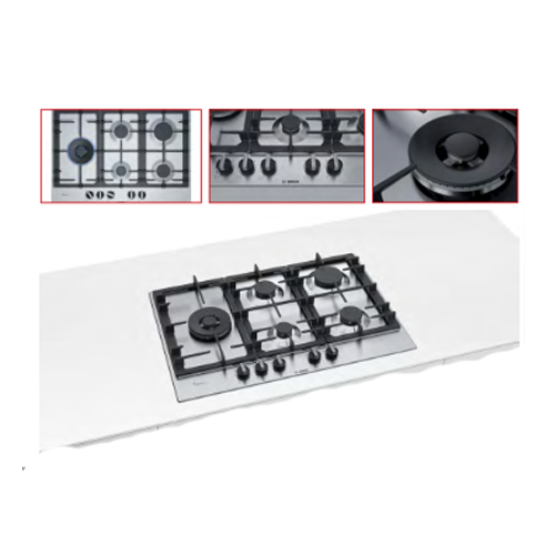 PLACA BOSCH 75CM GAS SERIE 6 INOX