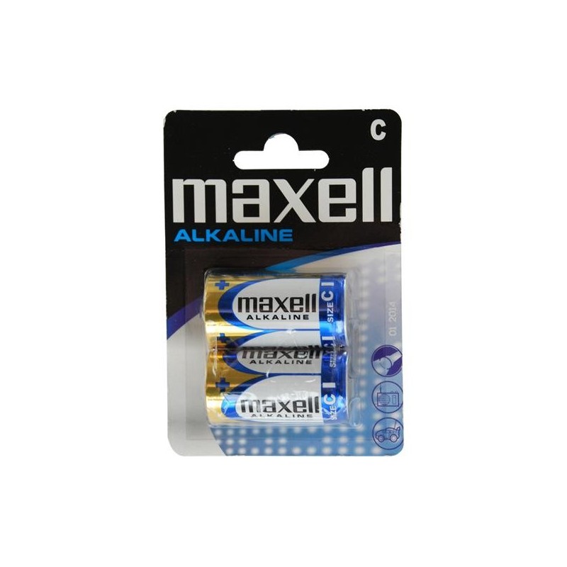 PILHA C LR14 CX/2 MAXELL ALKALINE