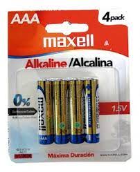 PILHA AAA LR03 CX/4 MAXELL