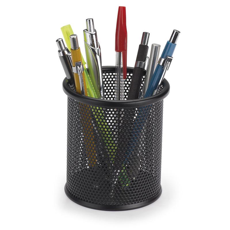 COPO PORTA LAPIS METAL PRETO