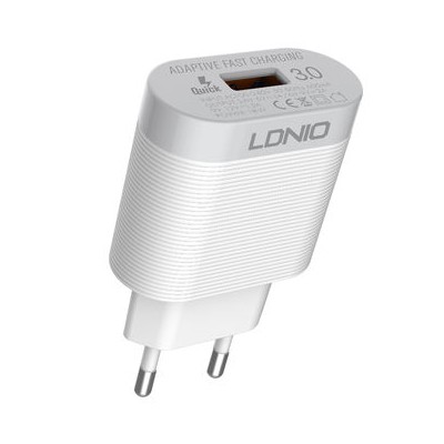 CARREGADOR LDNIO QC3.0 USB MICRO WH