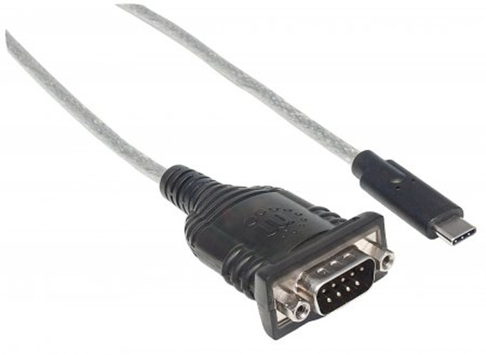 ADAPT USB-C  2.0 (M) TO SERIE DB9/FTDI FT232RL (M) MANHATTAN